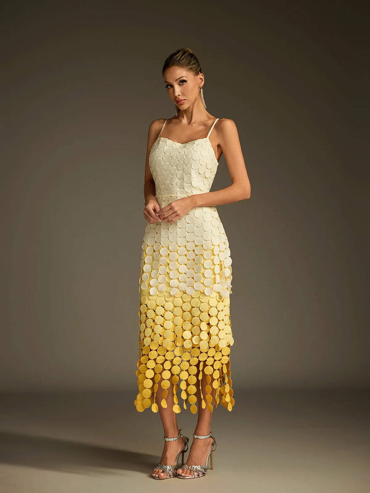 Aurélie Ombre Circle Midi Dress