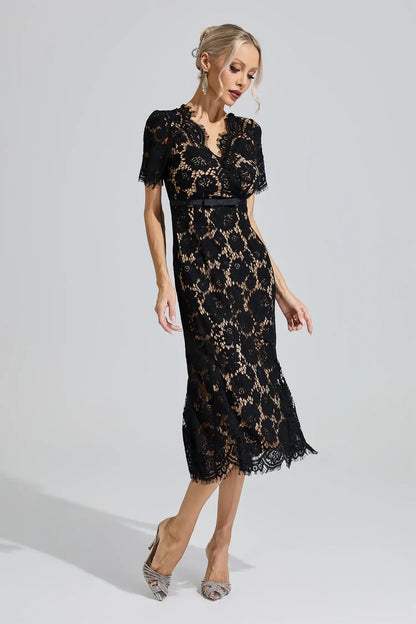 Selene Lace Midi Dress