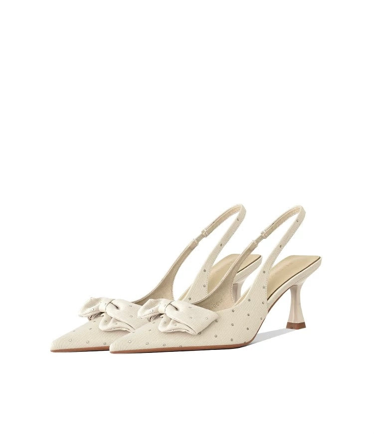 Amélie Crystal Slingback Heels