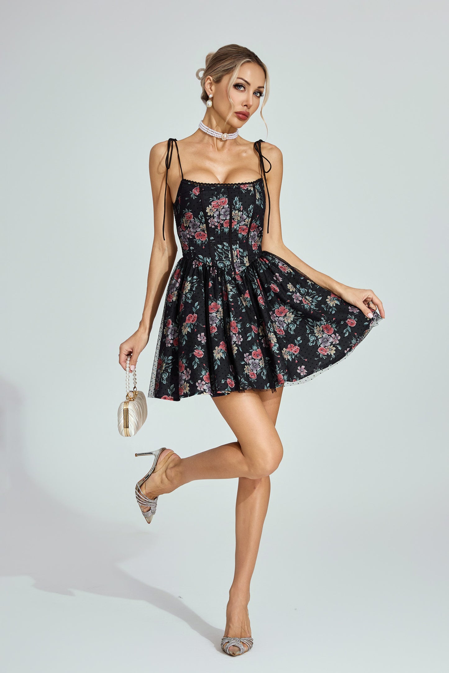 Rose Noire Corset Mini Dress