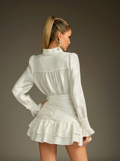 Parisienne Tiered Blouse & Skirt Set