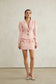 Pink cinched blazer/skirt set