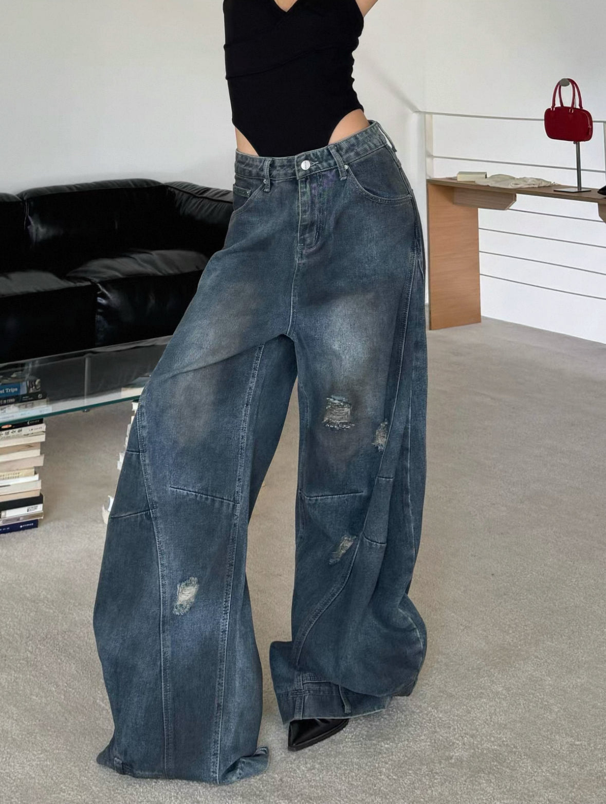 Akari Volume Denim Pants