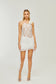 Anais lace flower mini dress