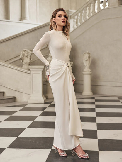 Celeste Draped Maxi Dress