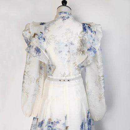 Vivienne Garden Ruffle Midi Set