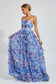 Lulu blue floral maxi dress