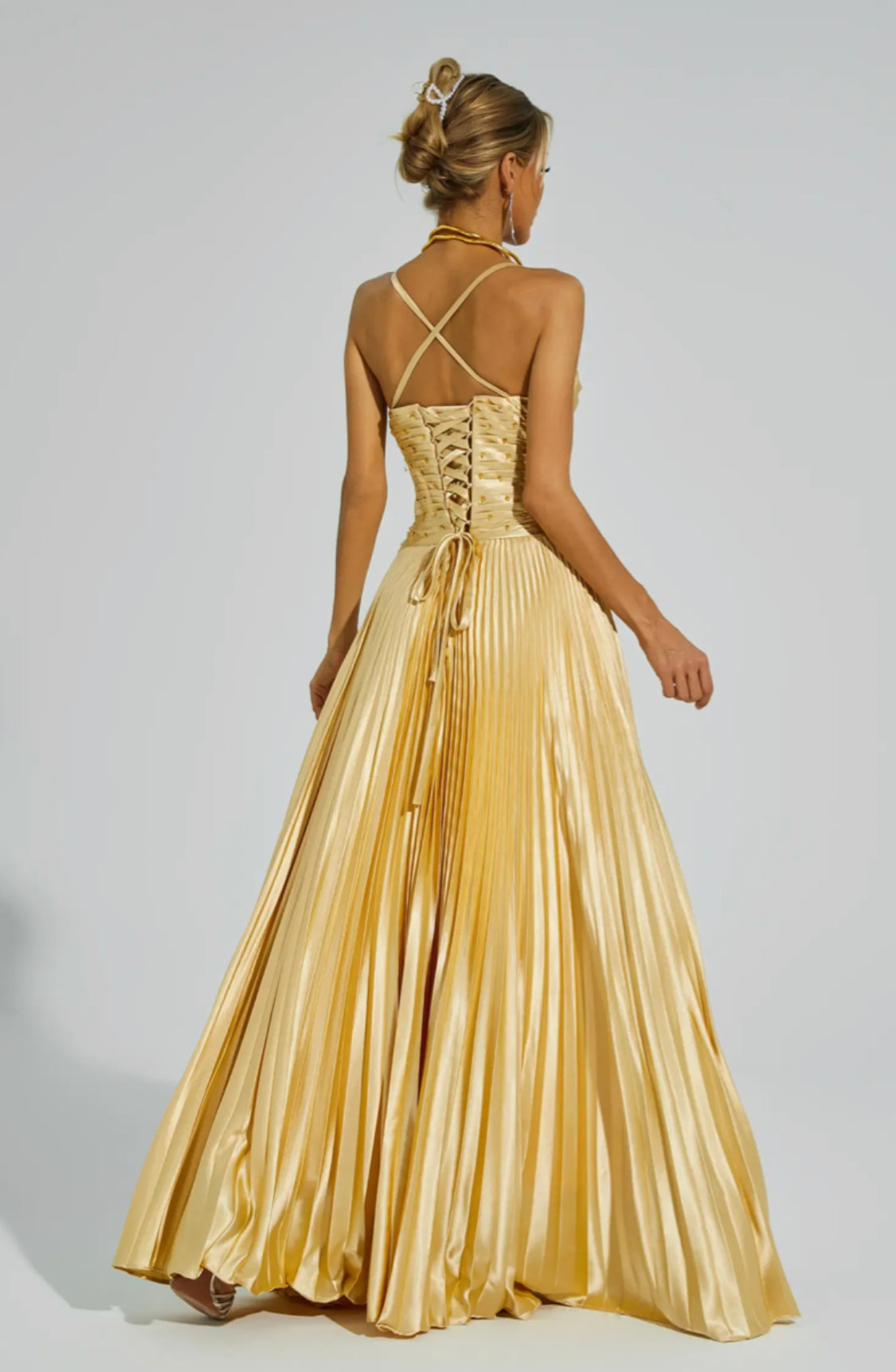 Judith gold maxi dress