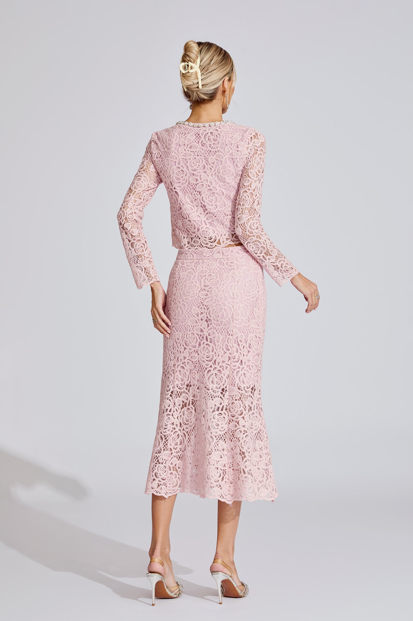 Élodie Rose Lace Two-Piece Set