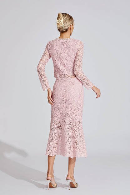 Élodie Rose Lace Two-Piece Set