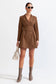 Brown mini blazer dress (8284687892718)