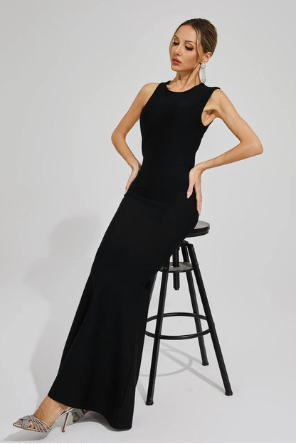 Solène Open Back Gown