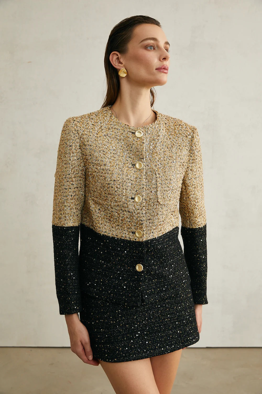 Sequin blazer/skirt set