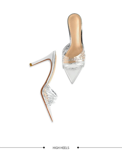 Crystal Whisper PVC Heels