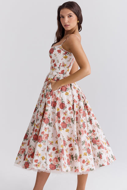 Mademoiselle midi dress- Floral