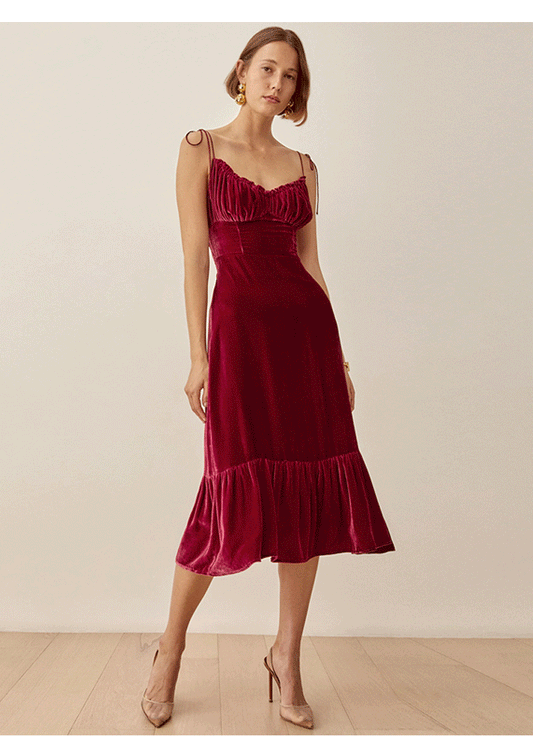 Vivienne Velvet Midi Dress