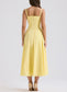 Clarabelle yellow midi dress