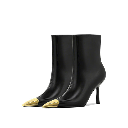 Cléa Metal-Toe Stiletto Boot