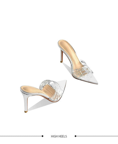 Crystal Whisper PVC Heels