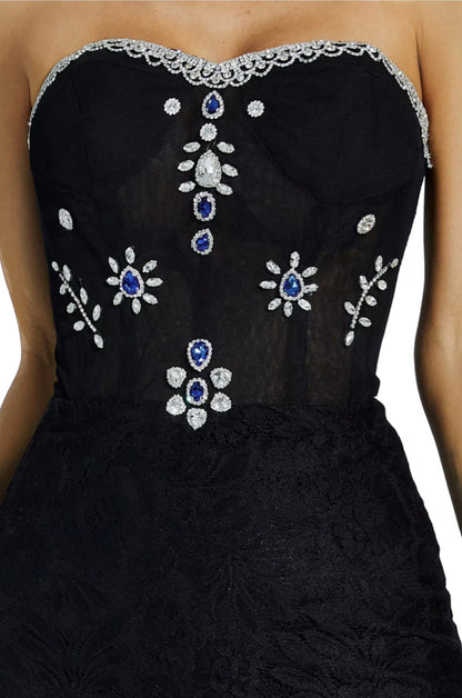 Teresa diamond maxi dress