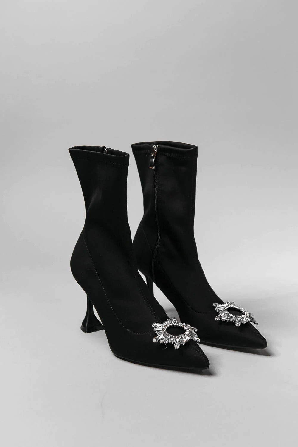 Black diamond stiletto boots (8306327322862)