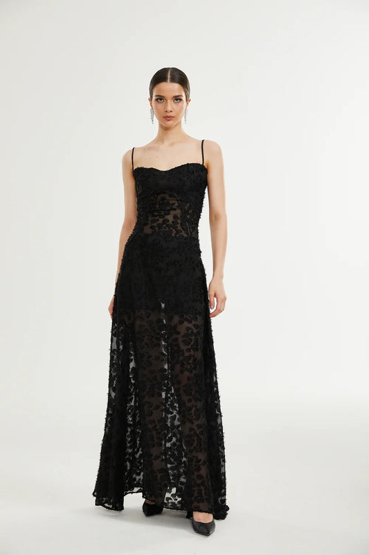 Lena lace maxi dress