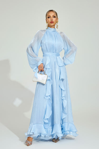 Céleste Ruffle Maxi Dress