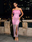 pink mesh/feather maxi dress (8278149234926)