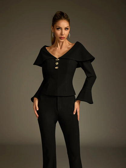 Eloise Off Shoulder Pant Set