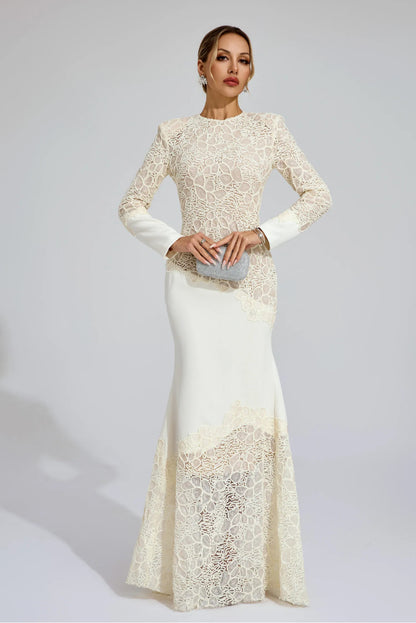 Élise lace maxi Dress