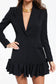 Brit black blazer mini dress