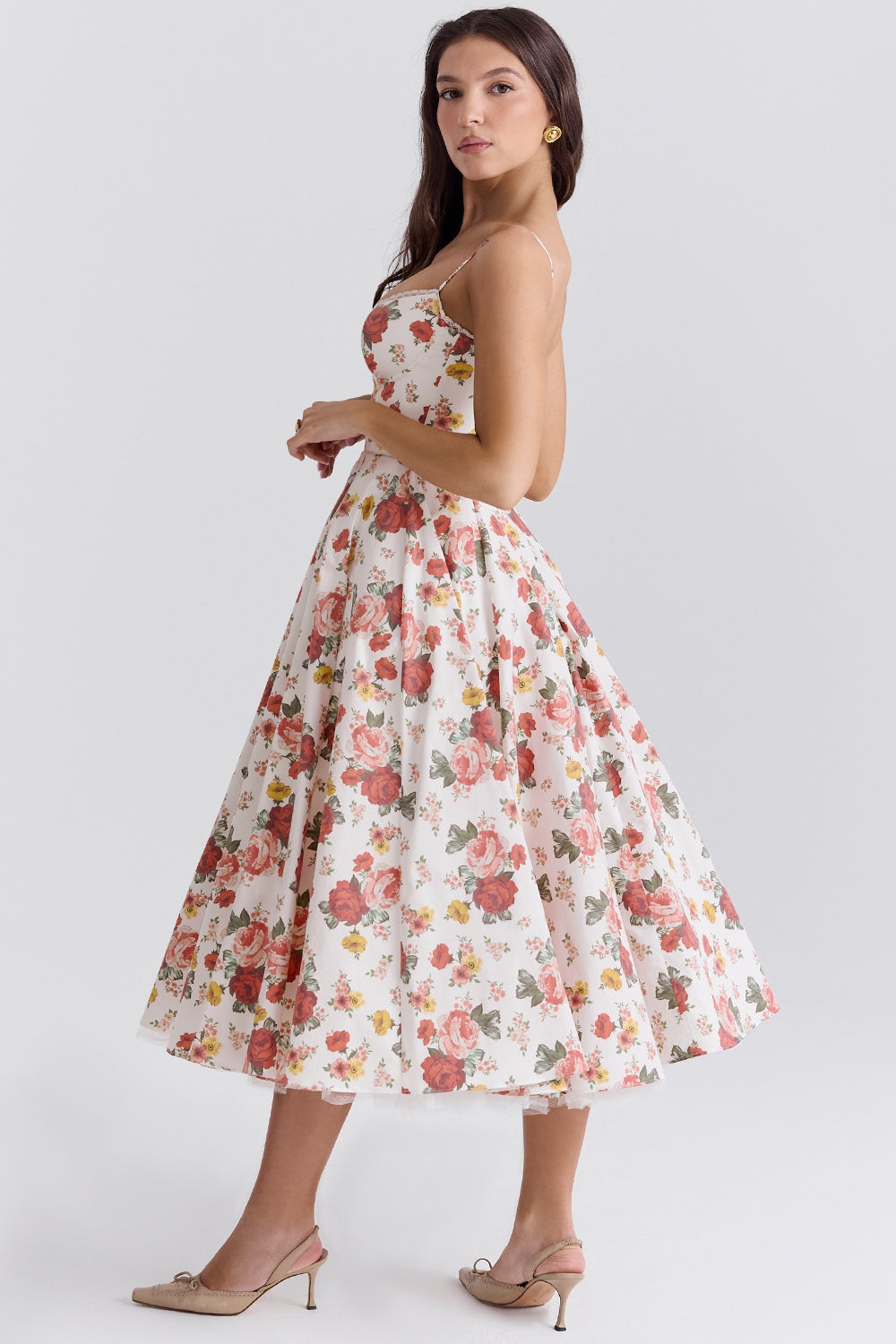 Mademoiselle midi dress- Floral