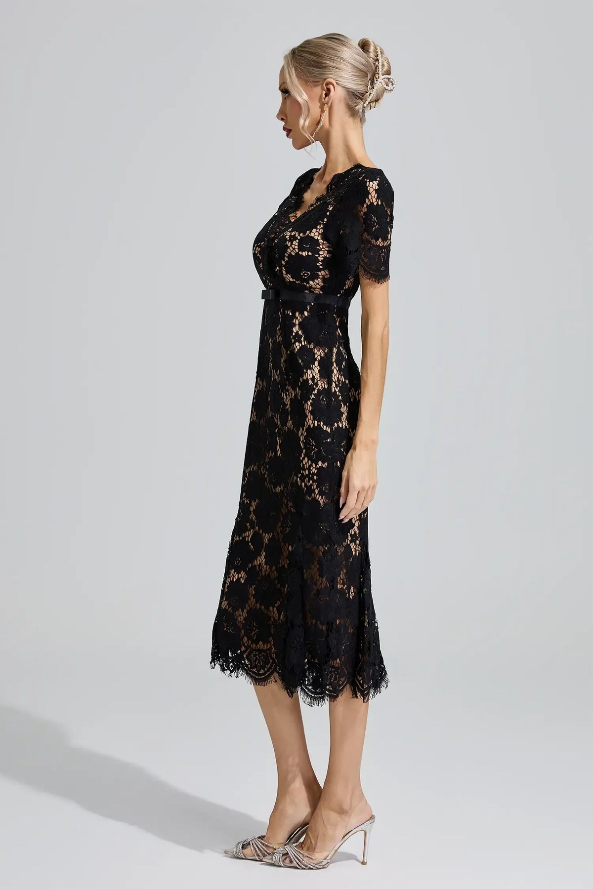 Selene Lace Midi Dress