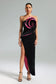 Turey flower velvet maxi dress