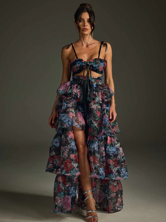 Fleur Noire Bloom Ruffle Set