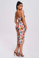 Prints one shoulder midi dress (8307523715310)