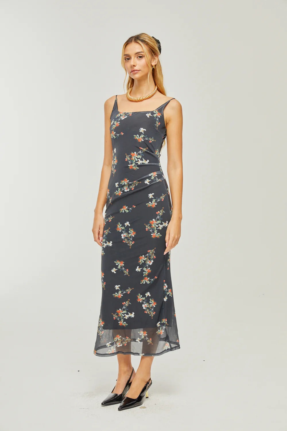 Renee floral midi dress