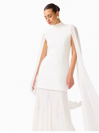 Vesper Cape Sleeve Maxi Dress