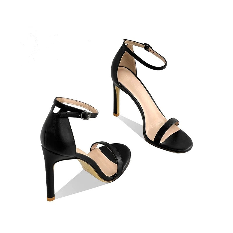 Classic black Strap Heels