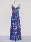 Zade butterfly print maxi dress