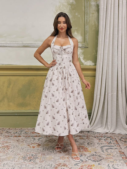 Rosalie Garden Halter Dress
