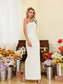 Eni Flower white maxi dress