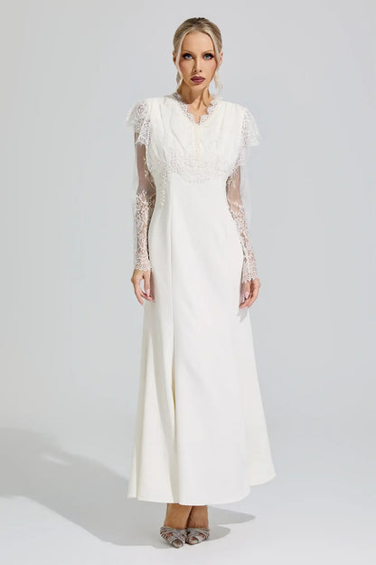Celestine Lace Corset Maxi Dress