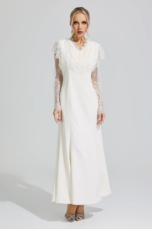 Celestine Lace Corset Maxi Dress