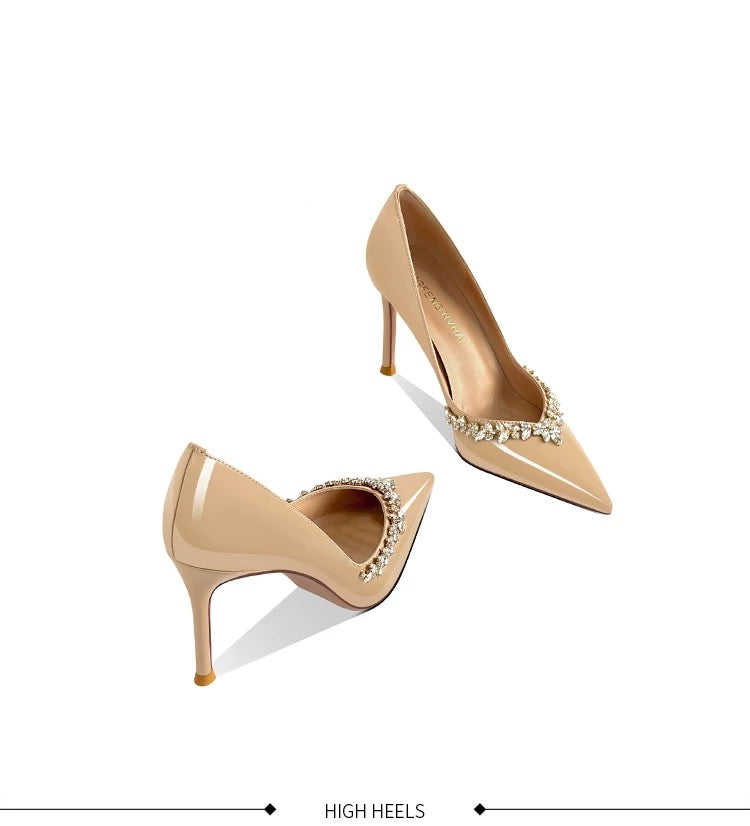 Jolie Crystal Embellished Pumps