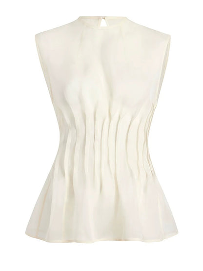 Silk Sculpted Blouse