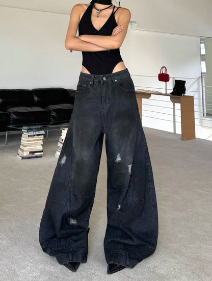Akari Volume Denim Pants