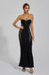 Marne rhinestone black maxi dress