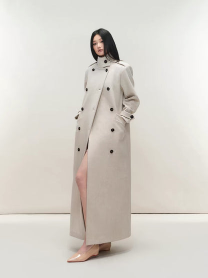 Camille Double-Breasted Maxi Coat