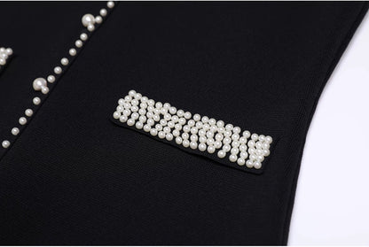 Duchesse Pearl Trim Knit Set